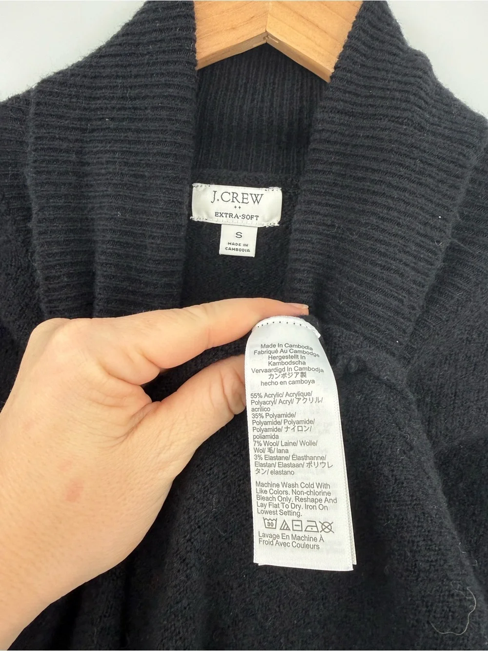 J.Crew Extra-Soft Turtleneck Sweater | Black | Small